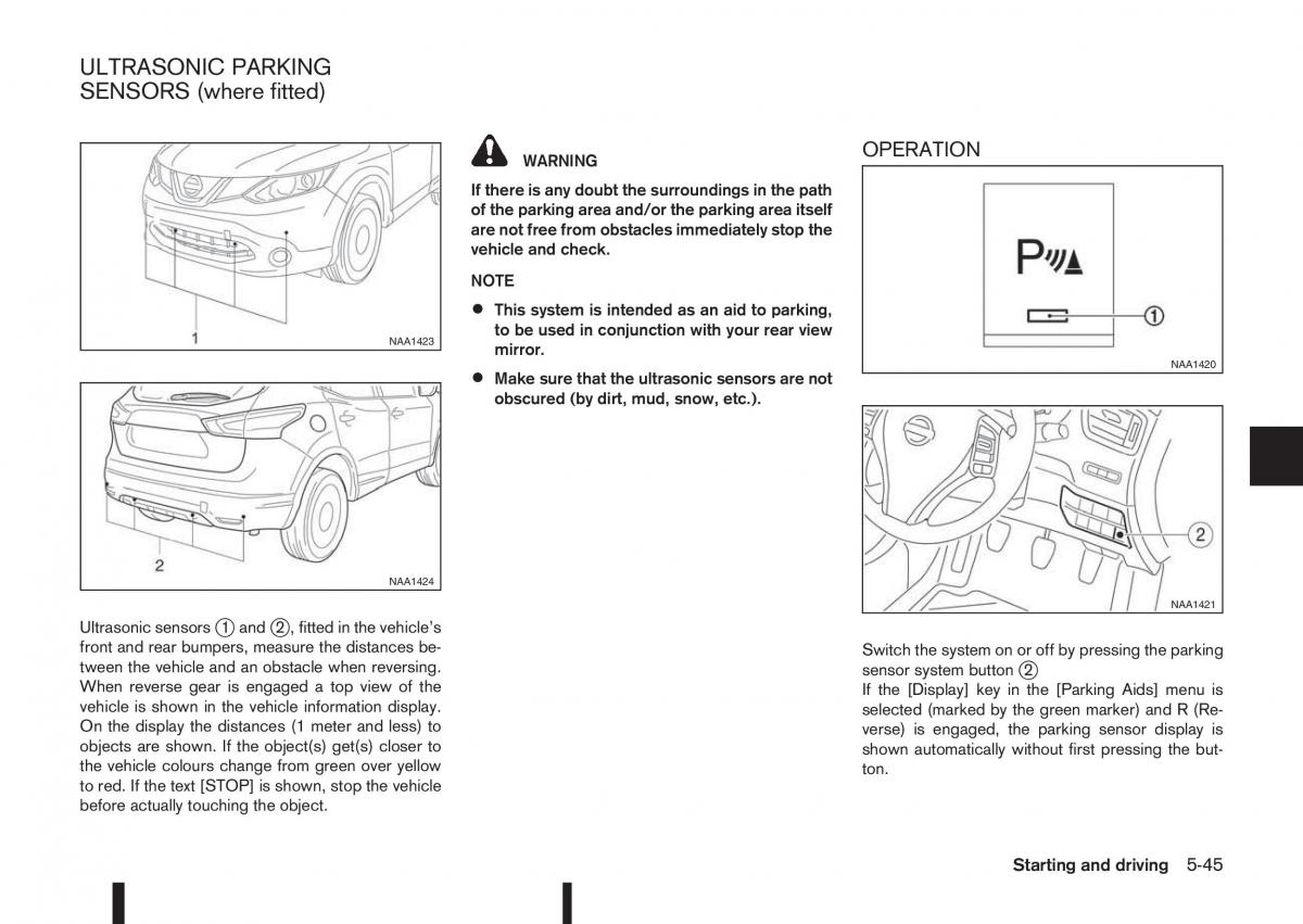 Nissan Qashqai II 2 owners manual / page 221