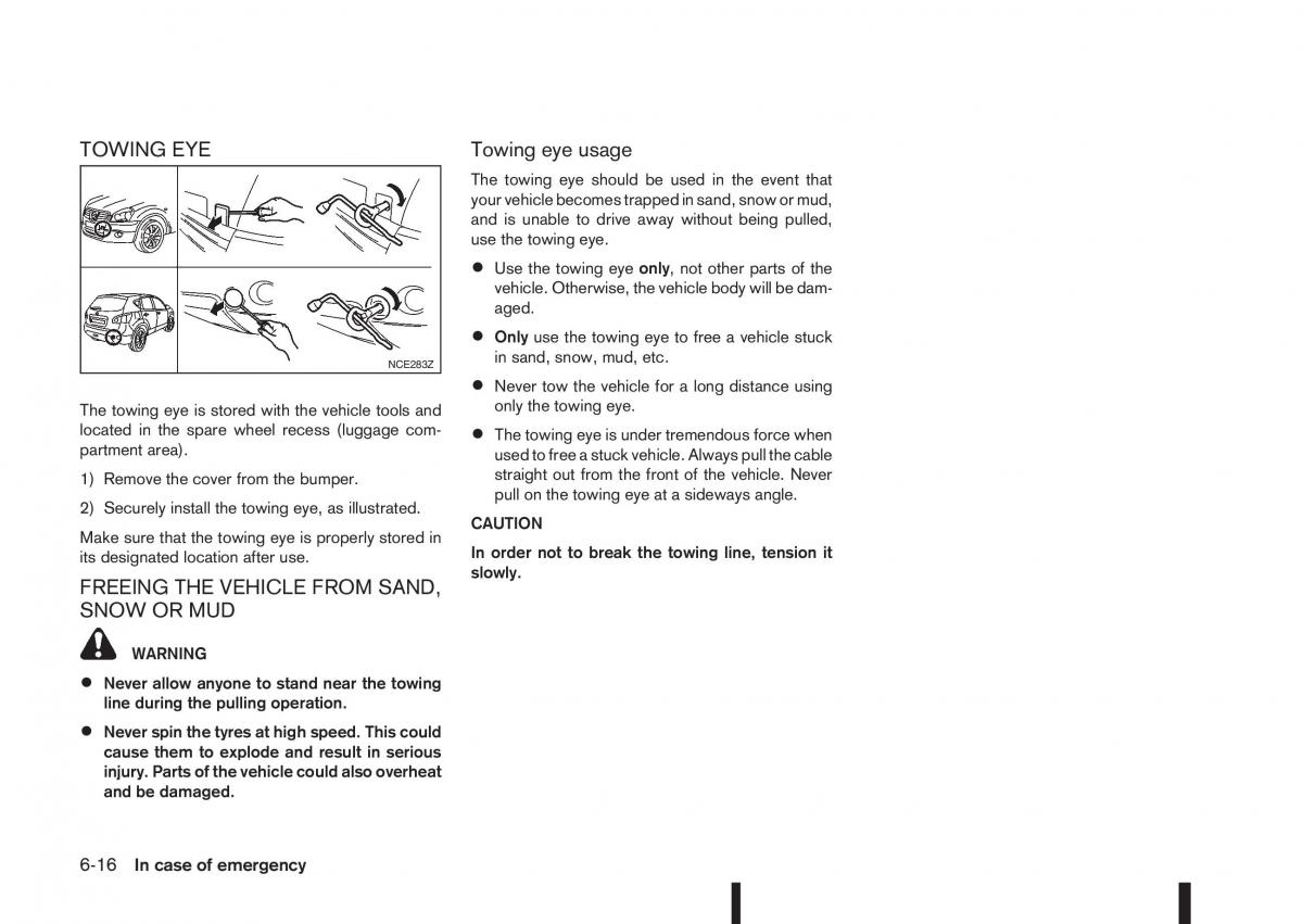 Nissan Qashqai II 2 owners manual / page 260