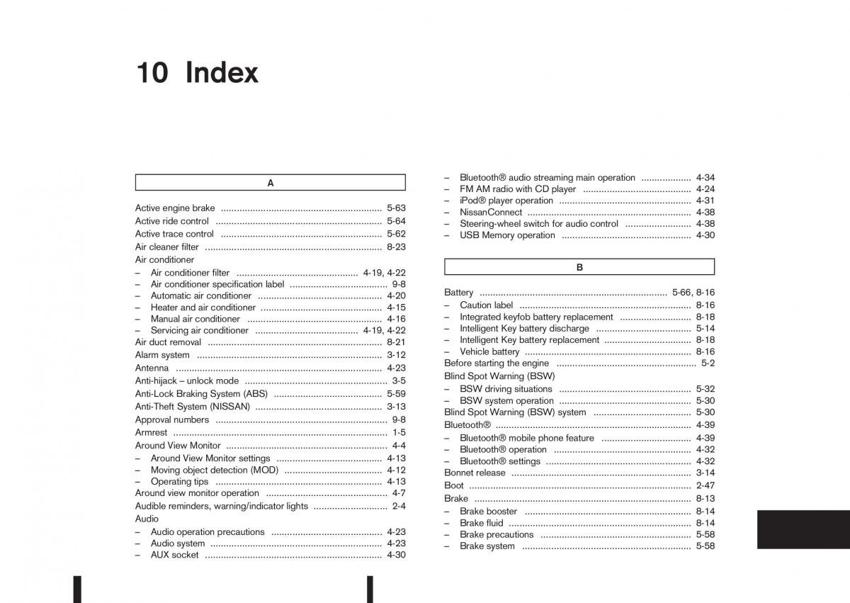 Nissan Qashqai II 2 owners manual / page 321