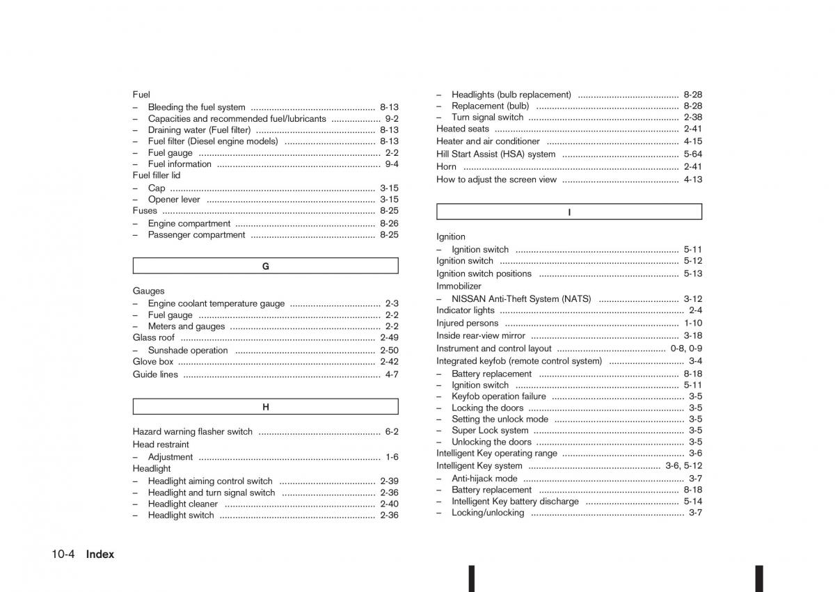 Nissan Qashqai II 2 owners manual / page 324