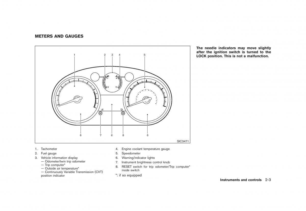 Nissan Rogue I 1 owners manual / page 69