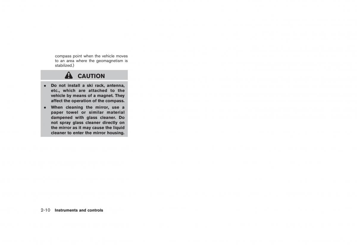 Nissan Rogue I 1 owners manual / page 76