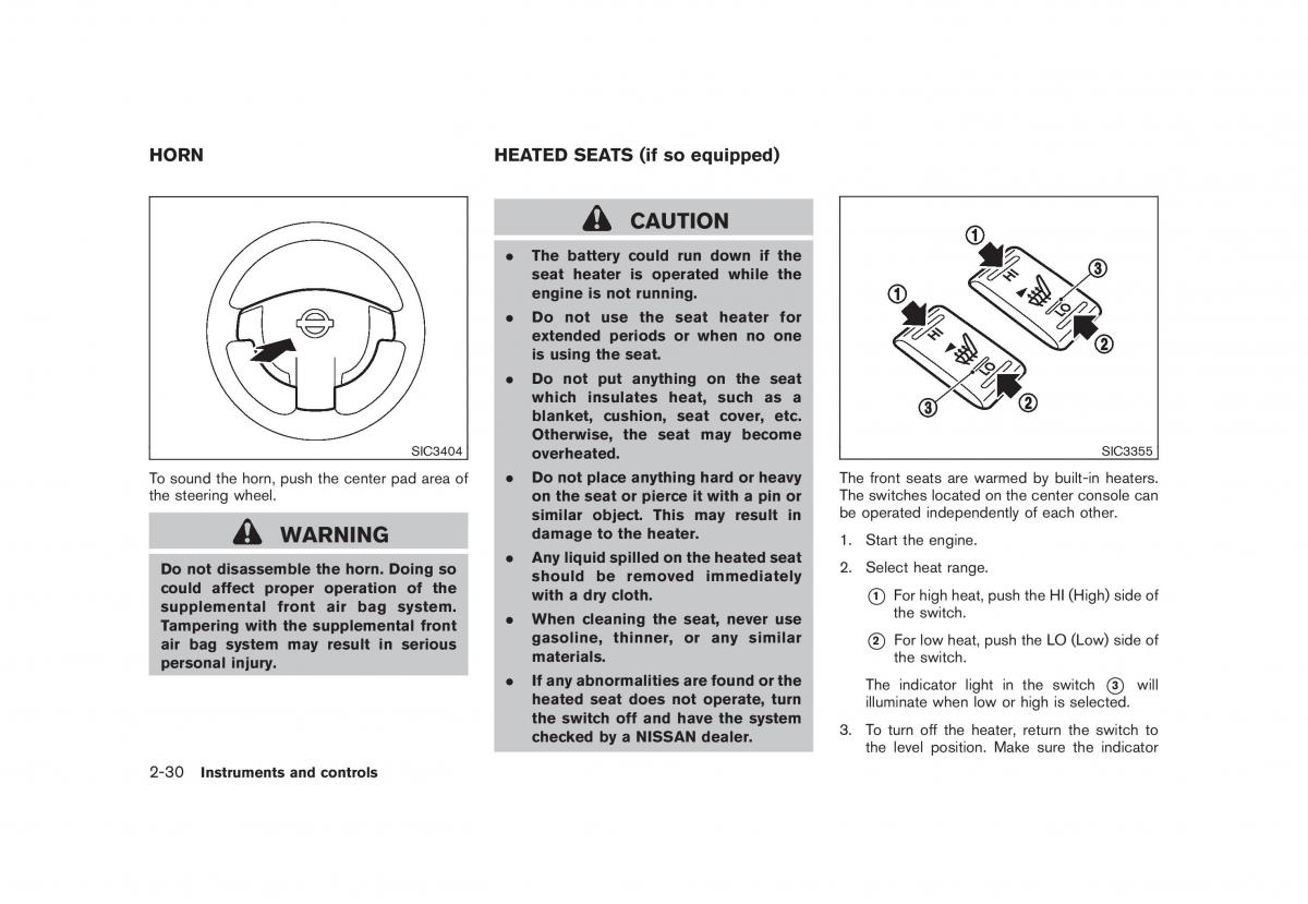 Nissan Rogue I 1 owners manual / page 96