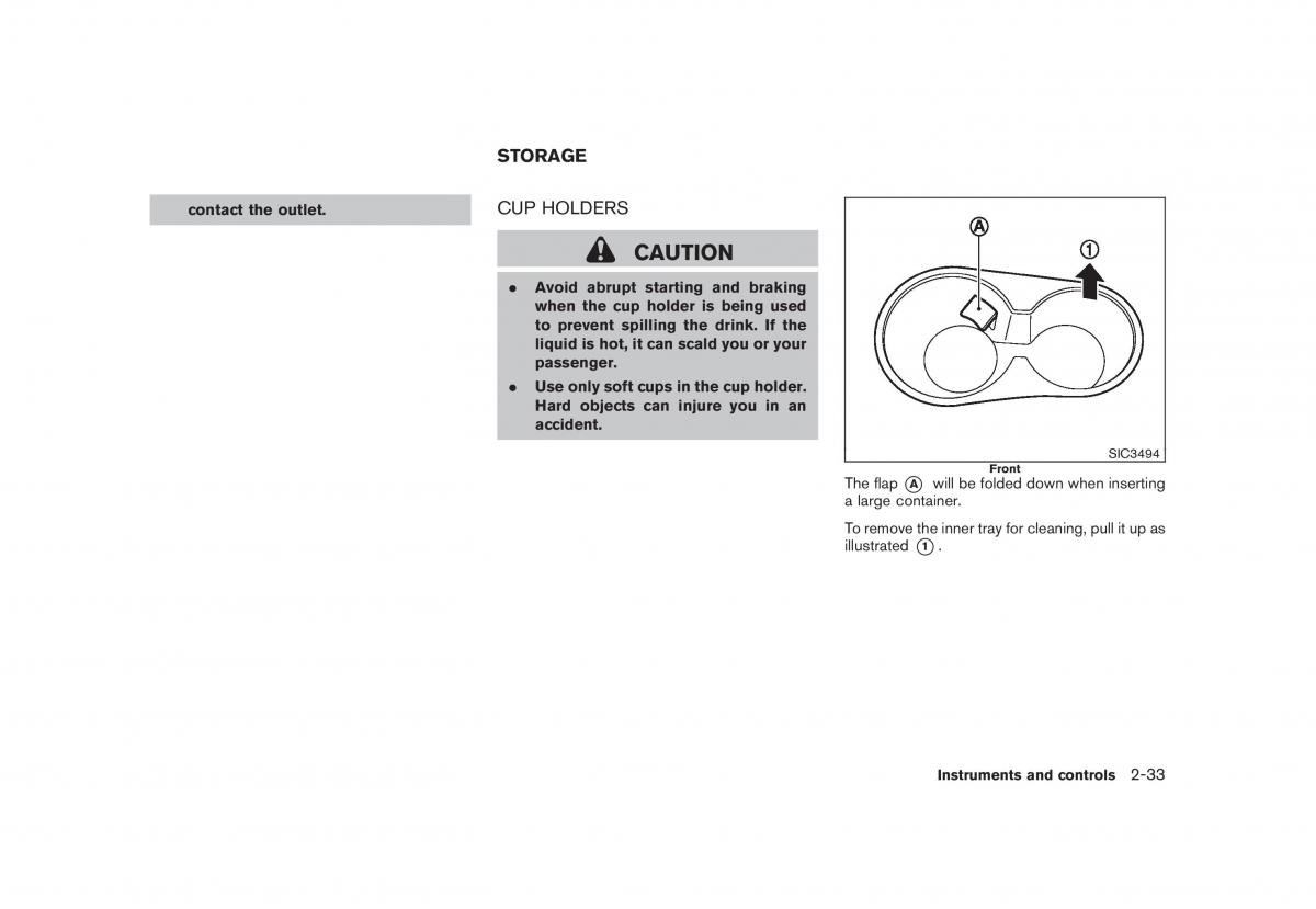 Nissan Rogue I 1 owners manual / page 99