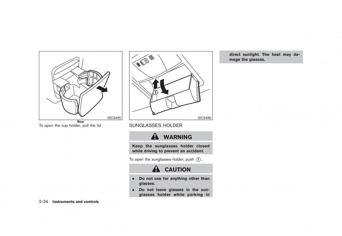 Nissan Rogue I 1 owners manual / page 100