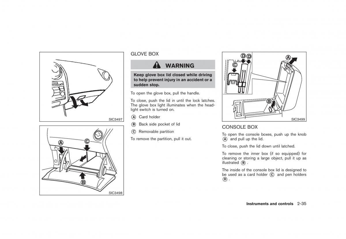 Nissan Rogue I 1 owners manual / page 101