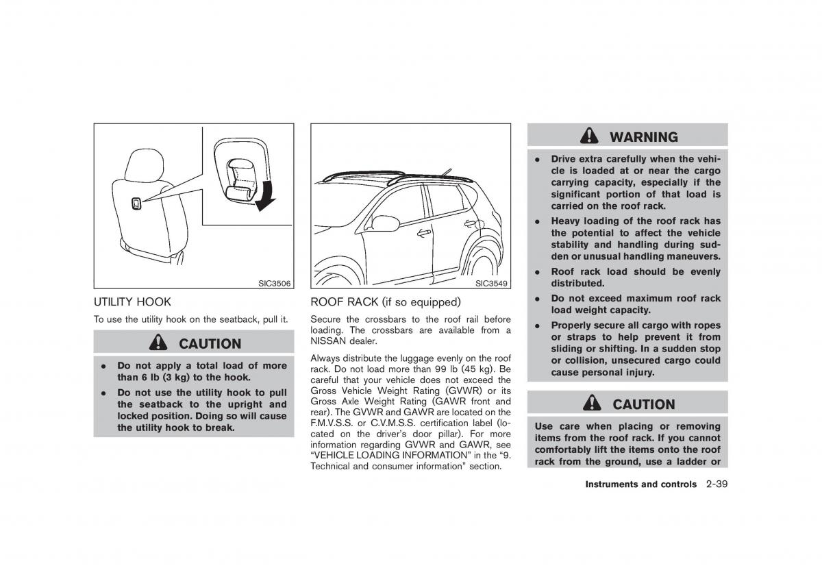 Nissan Rogue I 1 owners manual / page 105