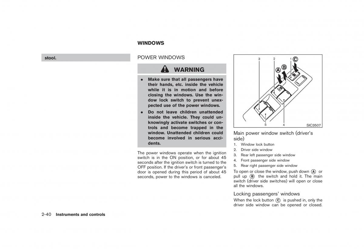 Nissan Rogue I 1 owners manual / page 106