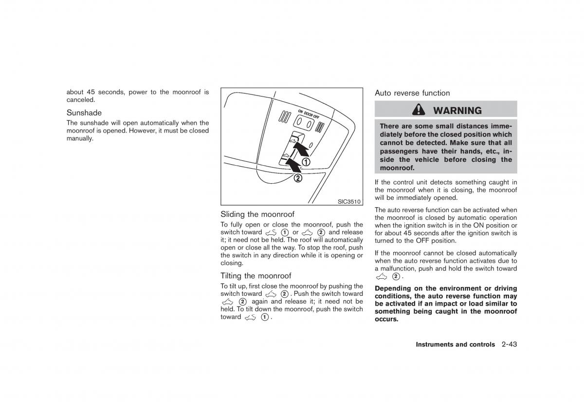 Nissan Rogue I 1 owners manual / page 109