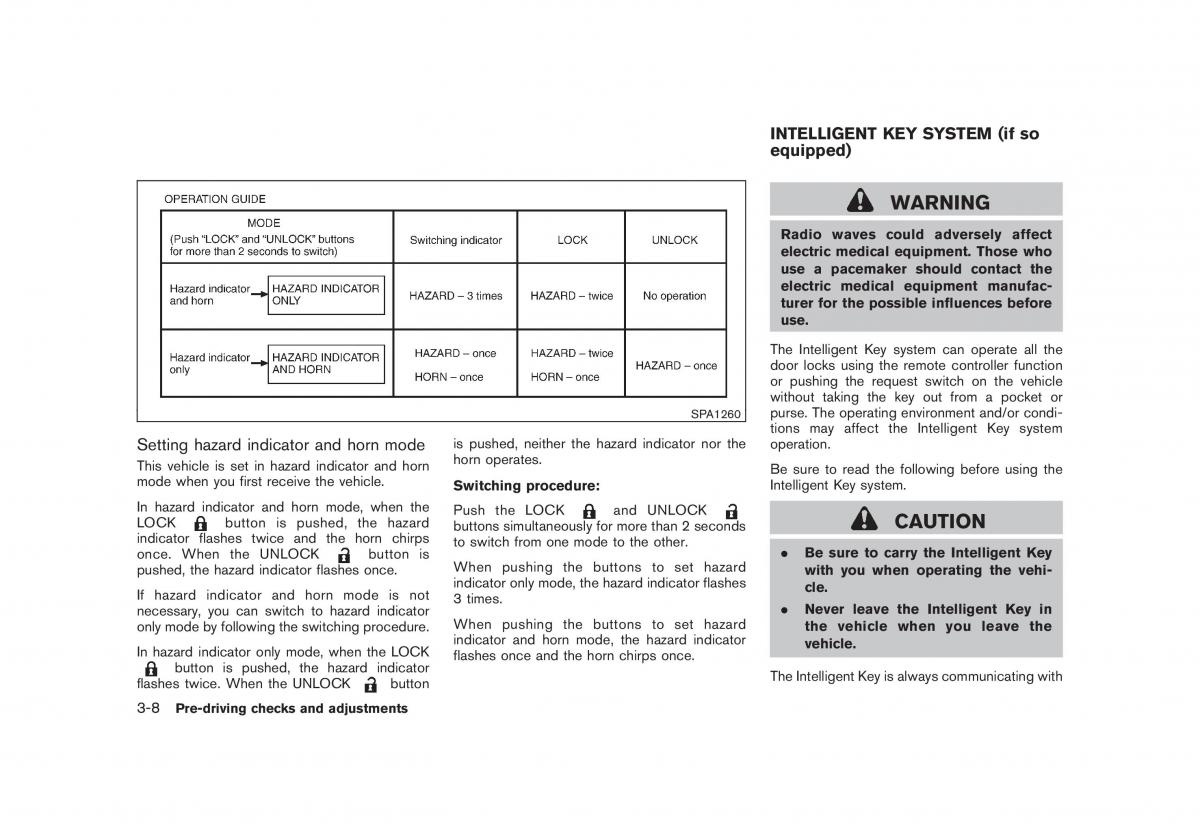 Nissan Rogue I 1 owners manual / page 124