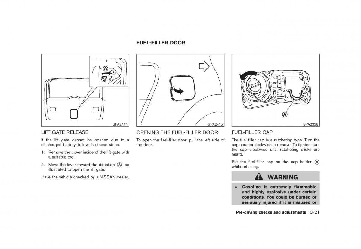 Nissan Rogue I 1 owners manual / page 137