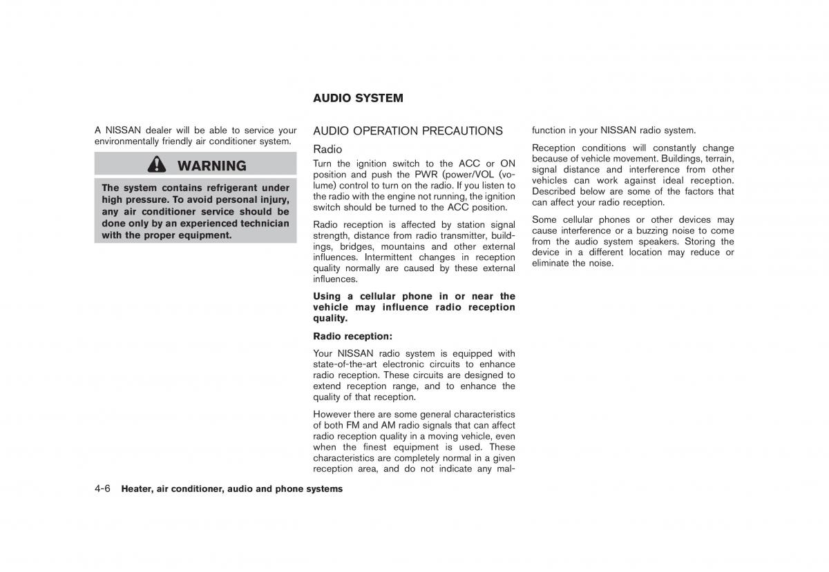 Nissan Rogue I 1 owners manual / page 148