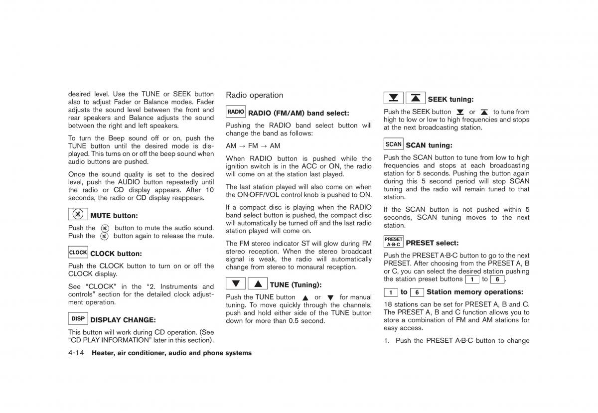 Nissan Rogue I 1 owners manual / page 156