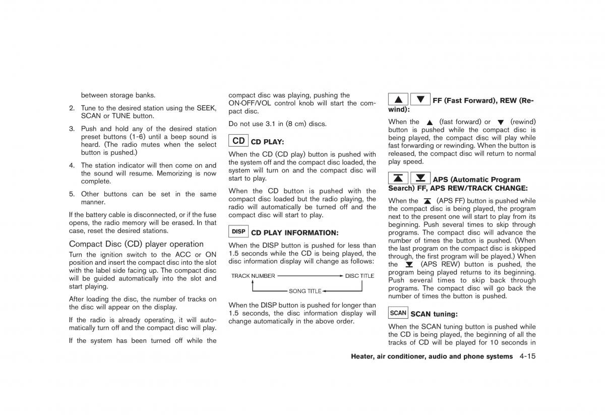 Nissan Rogue I 1 owners manual / page 157