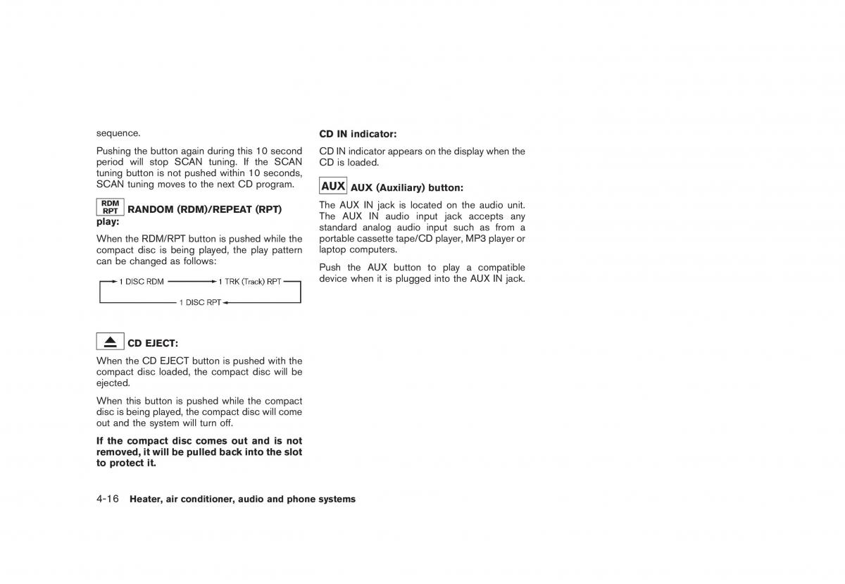 Nissan Rogue I 1 owners manual / page 158