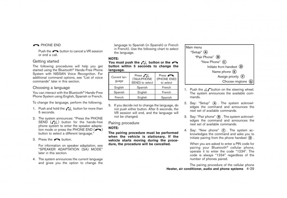 Nissan Rogue I 1 owners manual / page 171