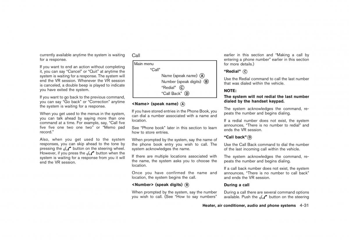 Nissan Rogue I 1 owners manual / page 173