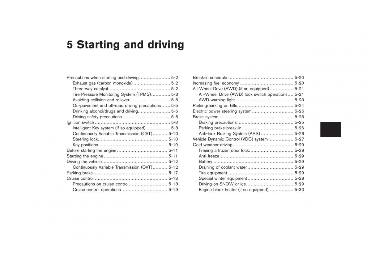 Nissan Rogue I 1 owners manual / page 181