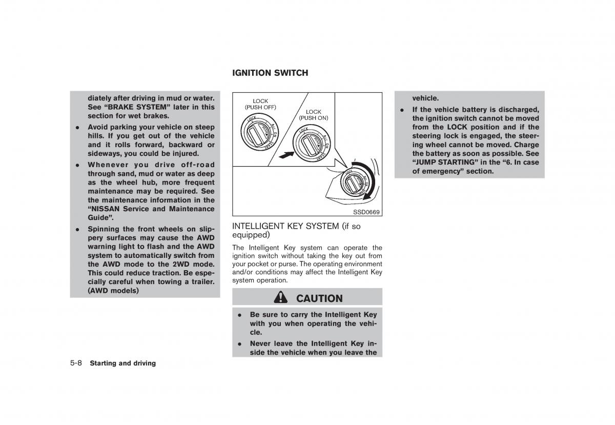 Nissan Rogue I 1 owners manual / page 188