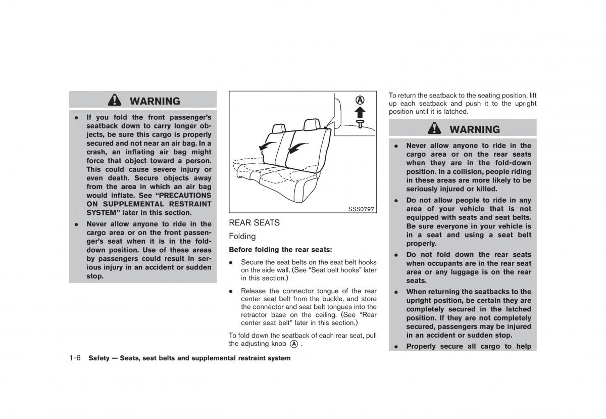 Nissan Rogue I 1 owners manual / page 19