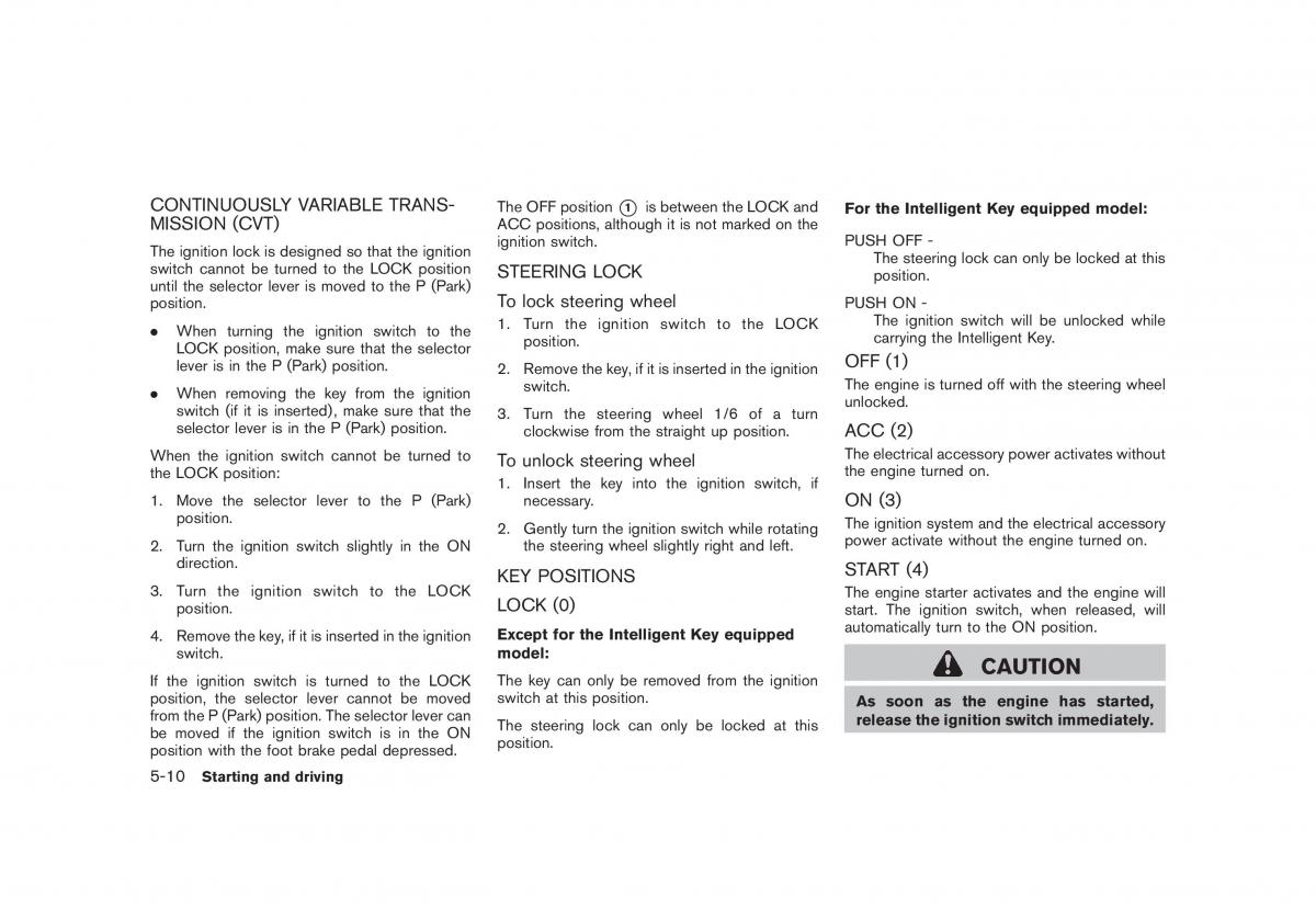 Nissan Rogue I 1 owners manual / page 190