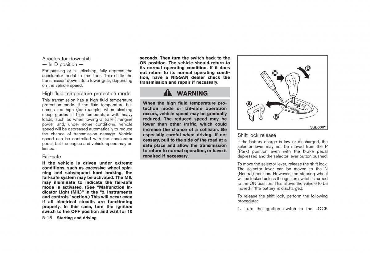 Nissan Rogue I 1 owners manual / page 196