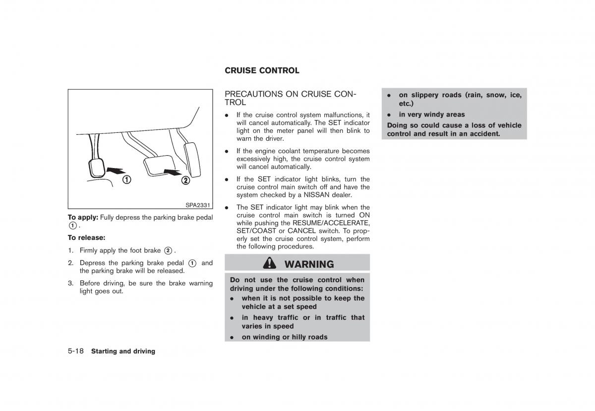 Nissan Rogue I 1 owners manual / page 198