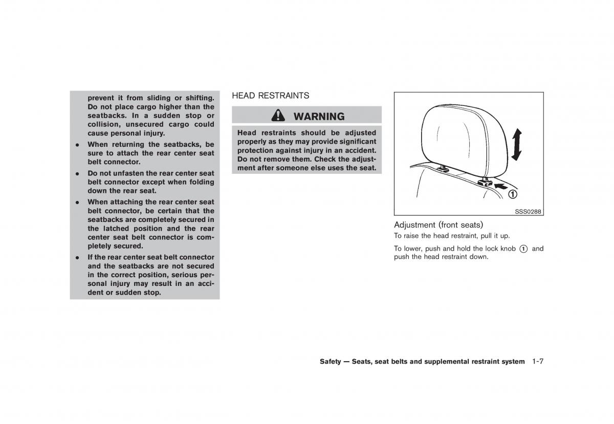 Nissan Rogue I 1 owners manual / page 20