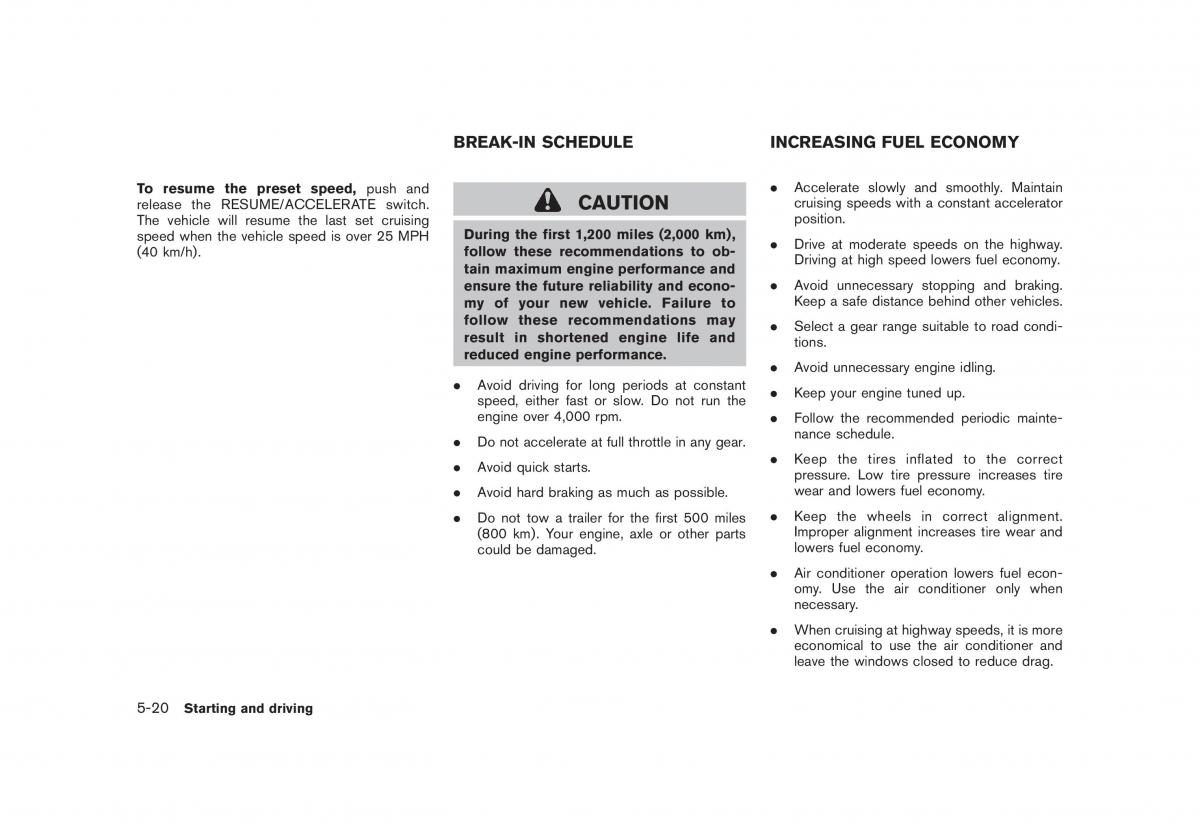 Nissan Rogue I 1 owners manual / page 200