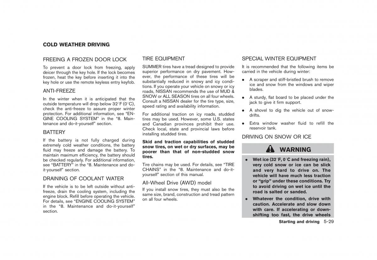 Nissan Rogue I 1 owners manual / page 209