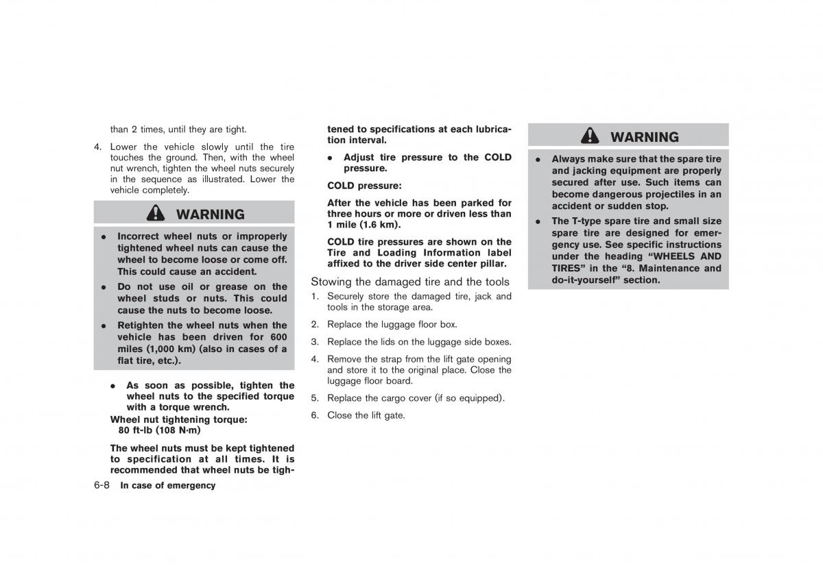 Nissan Rogue I 1 owners manual / page 218