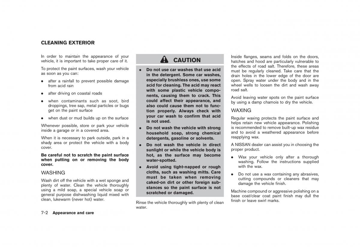 Nissan Rogue I 1 owners manual / page 227