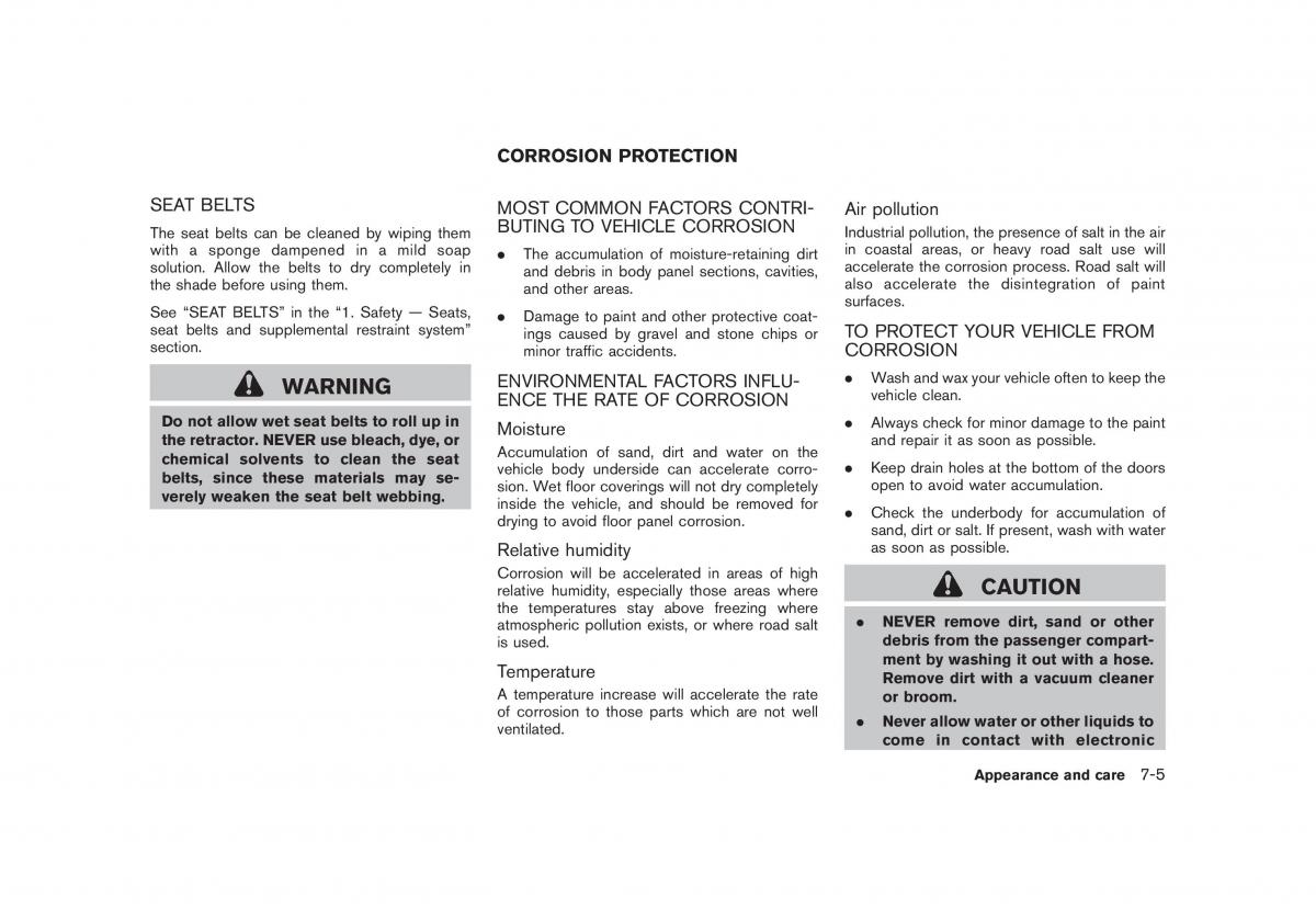 Nissan Rogue I 1 owners manual / page 230