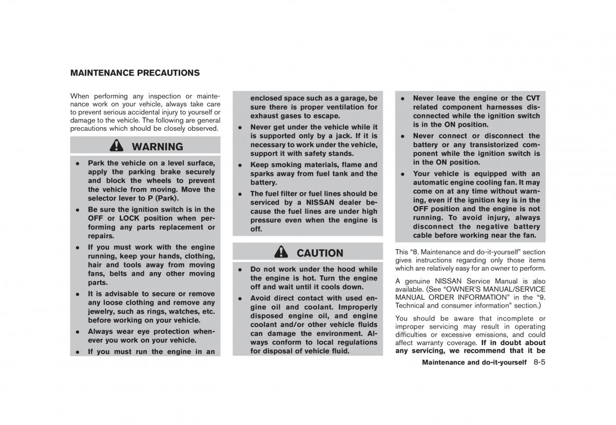 Nissan Rogue I 1 owners manual / page 236