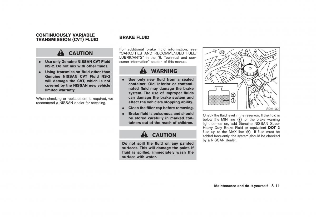 Nissan Rogue I 1 owners manual / page 242