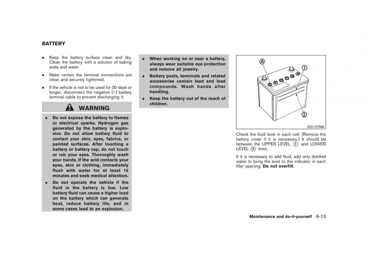 Nissan Rogue I 1 owners manual / page 244