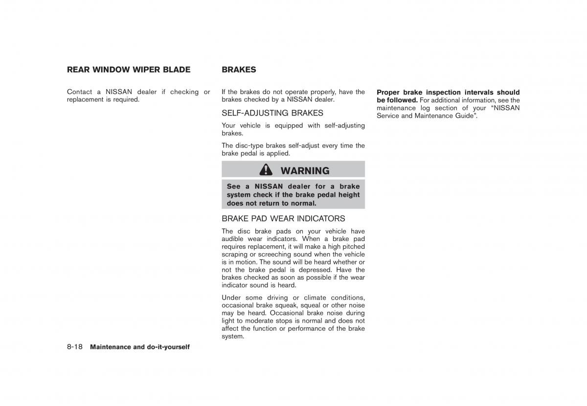 Nissan Rogue I 1 owners manual / page 249