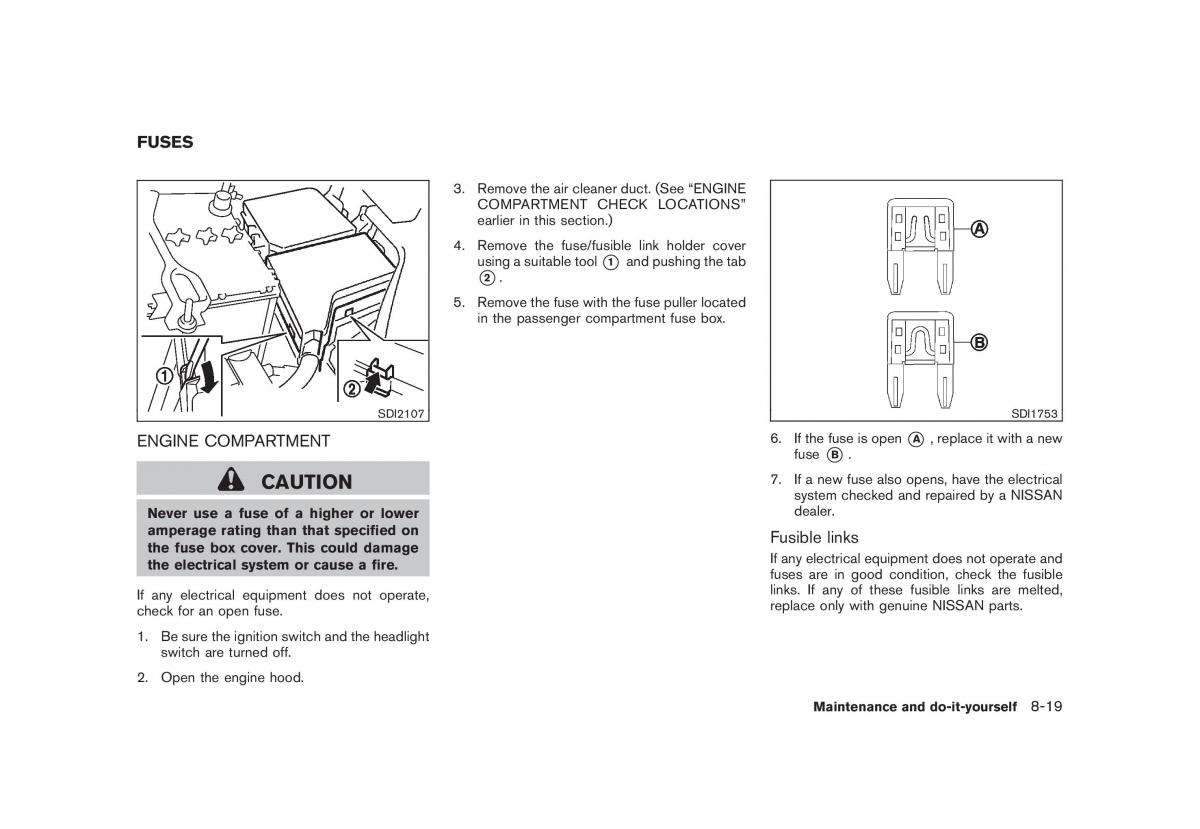 Nissan Rogue I 1 owners manual / page 250