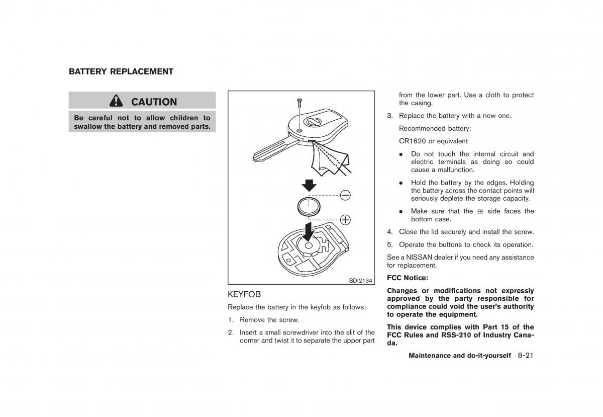 Nissan Rogue I 1 owners manual / page 252