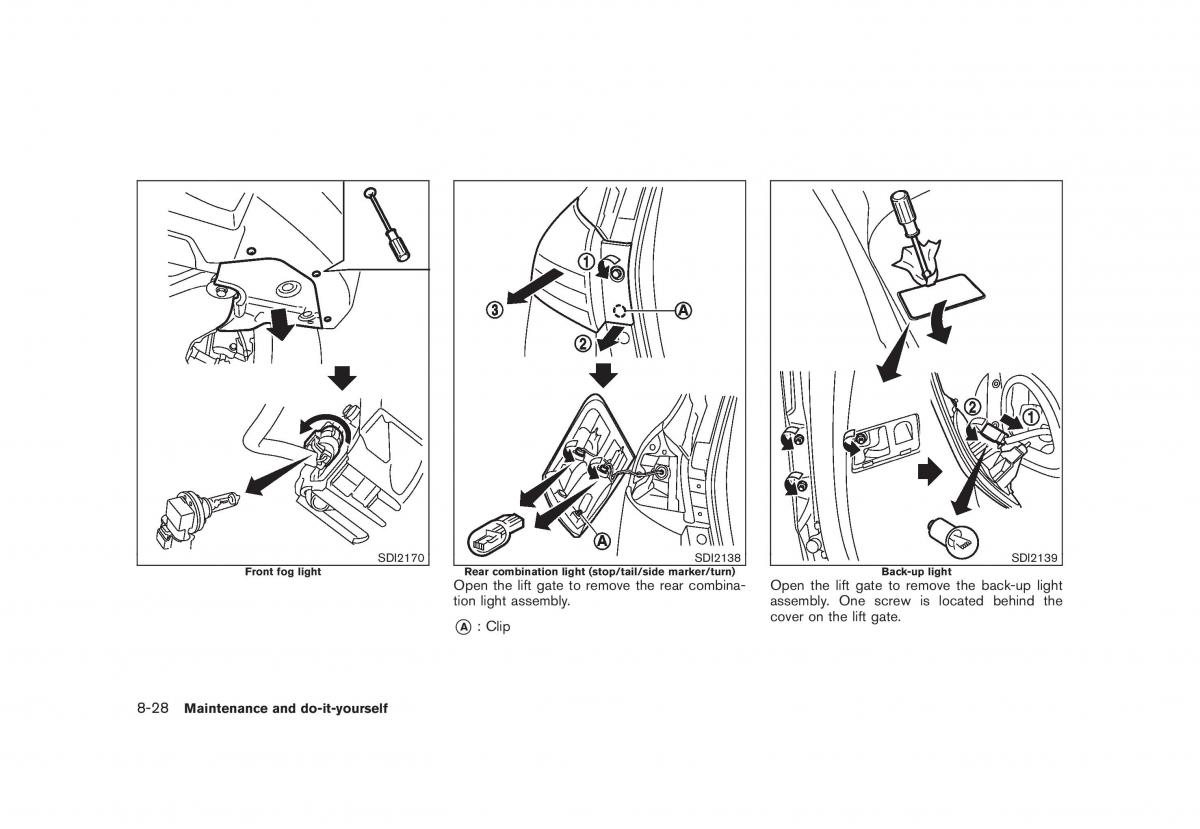 Nissan Rogue I 1 owners manual / page 259