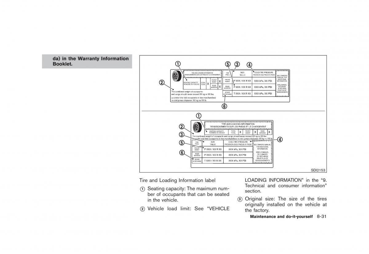 Nissan Rogue I 1 owners manual / page 262