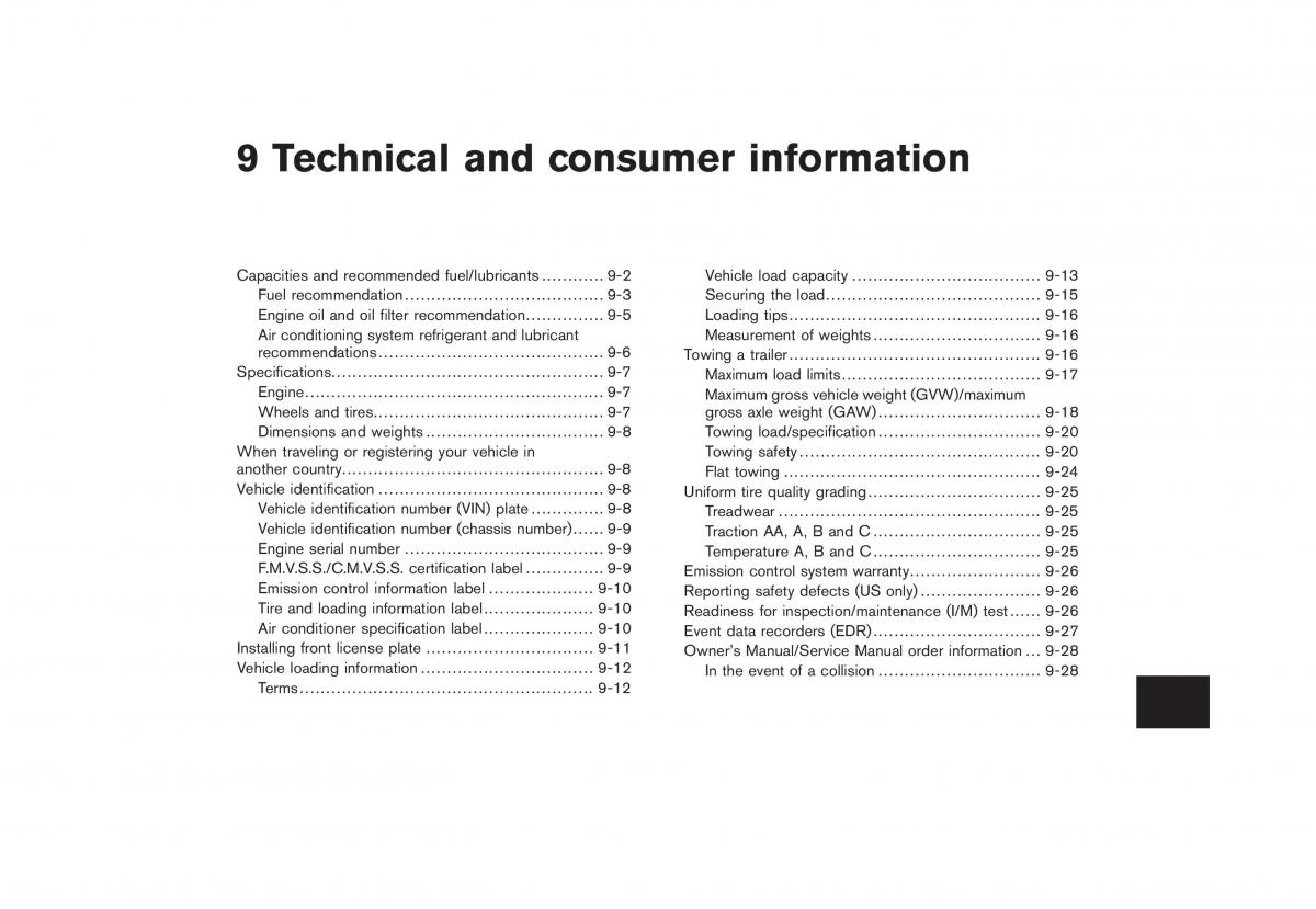 Nissan Rogue I 1 owners manual / page 272