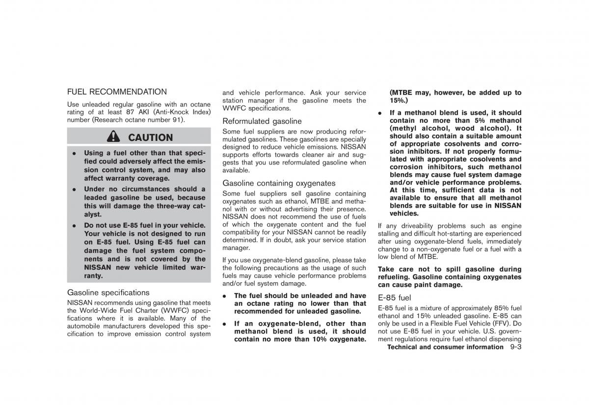 Nissan Rogue I 1 owners manual / page 274