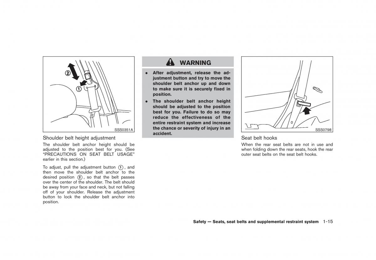 Nissan Rogue I 1 owners manual / page 28