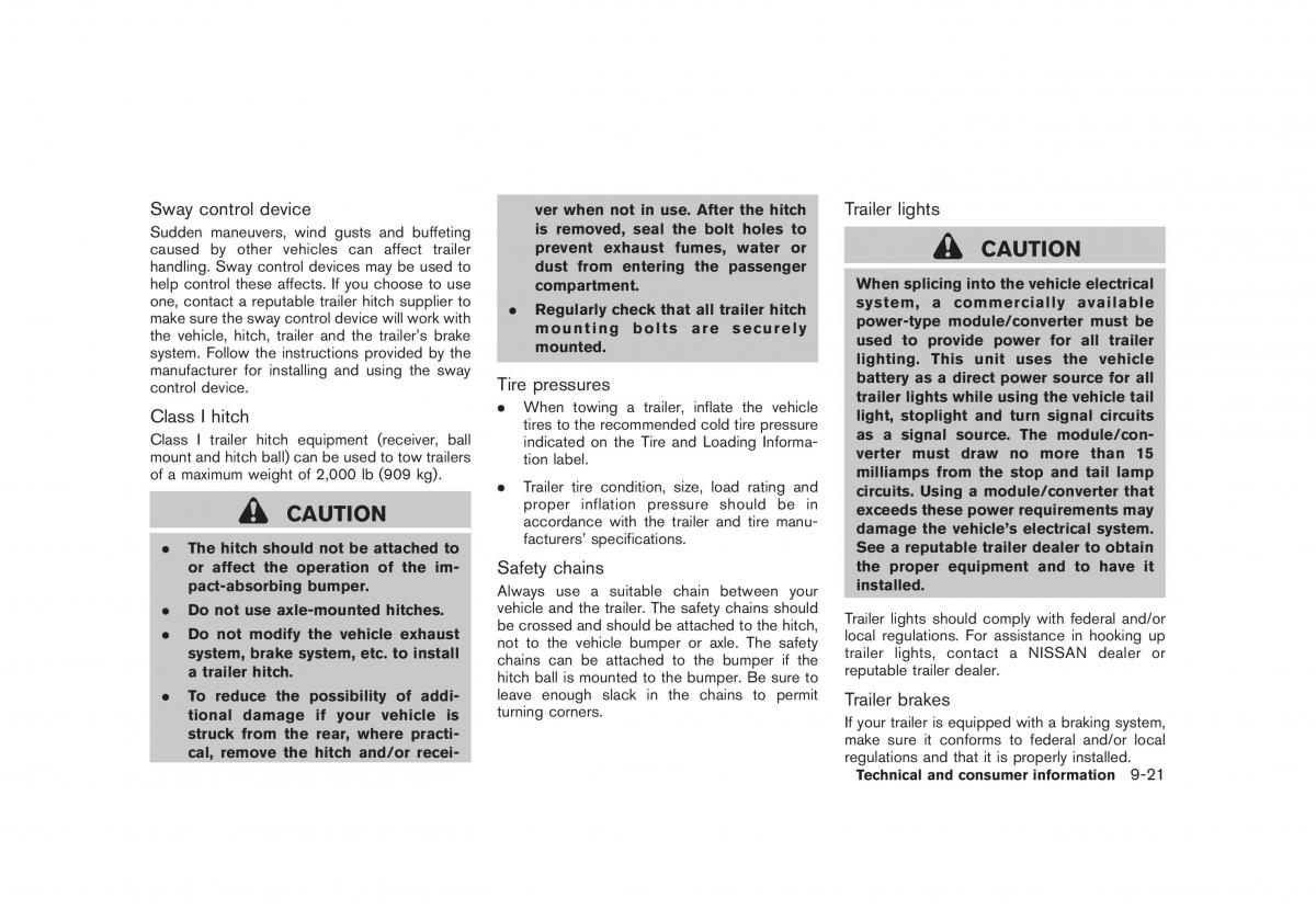 Nissan Rogue I 1 owners manual / page 292