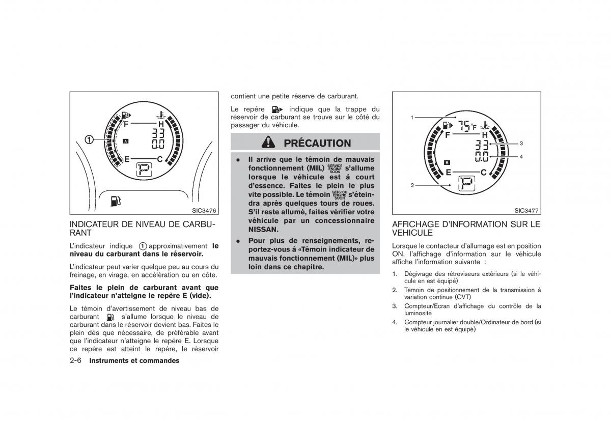 Nissan Rogue I 1 manuel du proprietaire / page 84