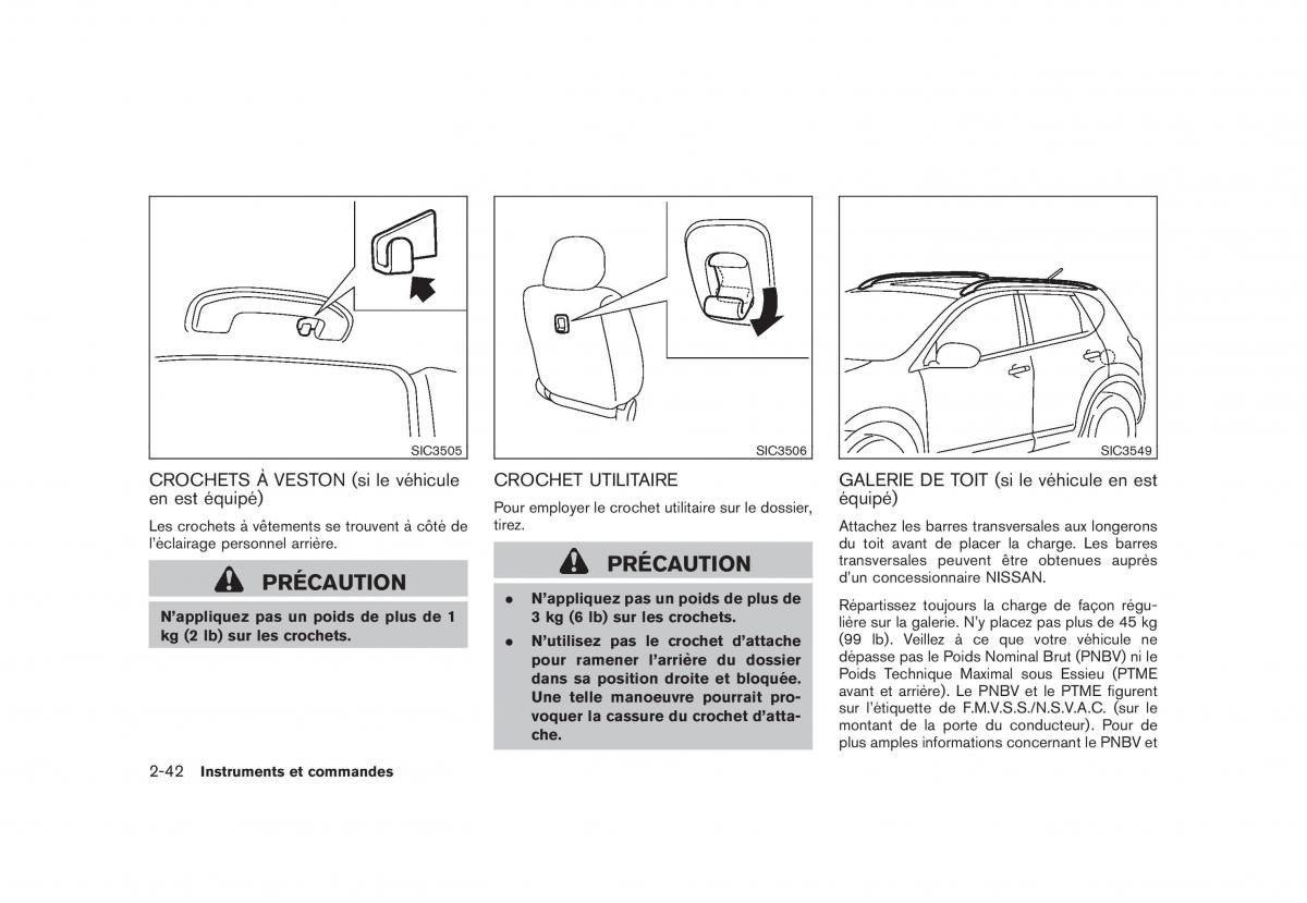 Nissan Rogue I 1 manuel du proprietaire / page 120