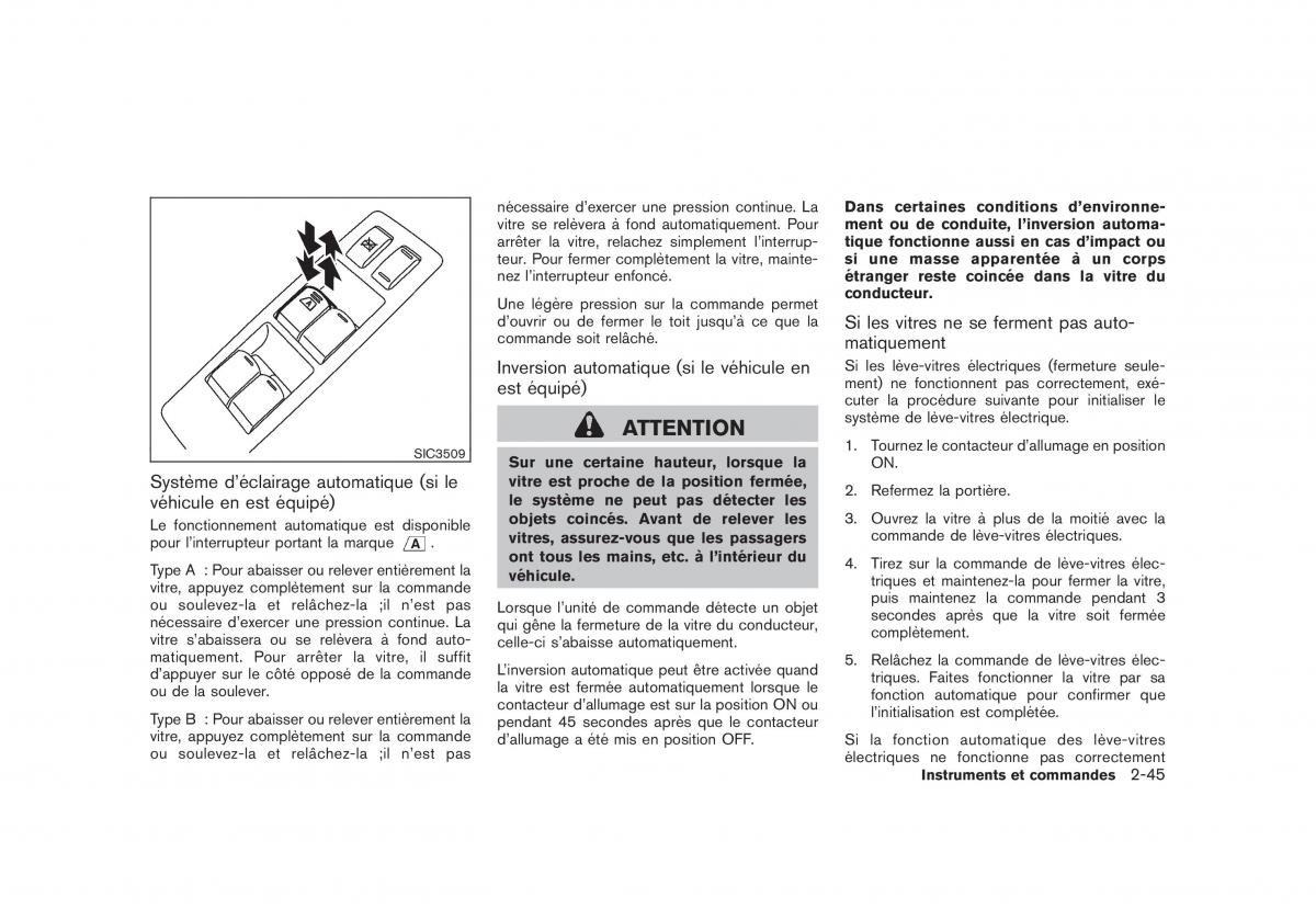 Nissan Rogue I 1 manuel du proprietaire / page 123