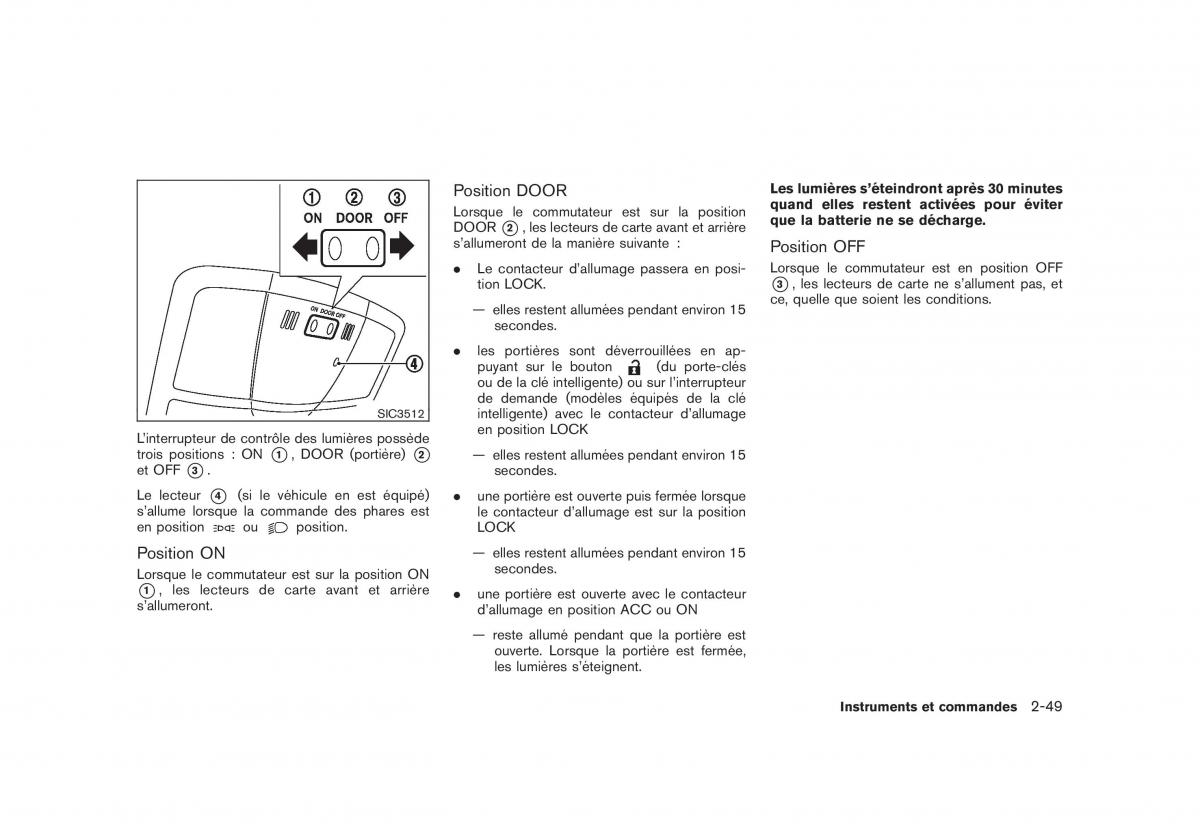 Nissan Rogue I 1 manuel du proprietaire / page 127