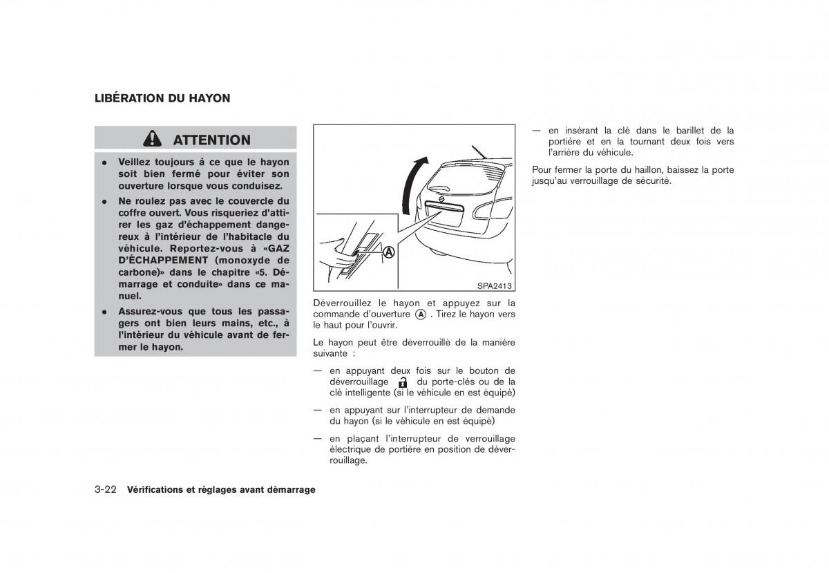 Nissan Rogue I 1 manuel du proprietaire / page 156